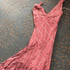 Dusty Rose lace dress